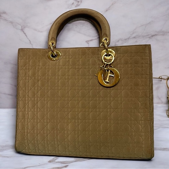 Dior Handbags - CHRISTIAN DIOR
Nylon Cannage Large Lady Dior Tan